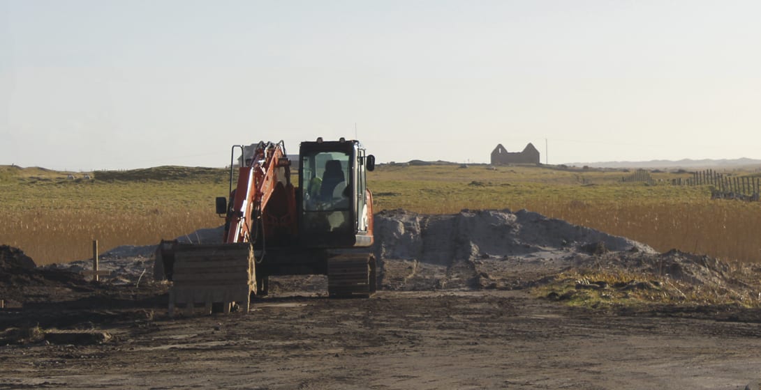 New homes under construction in Balivanich and Howmore