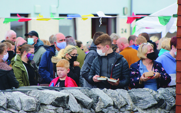 Crowd out for food festival