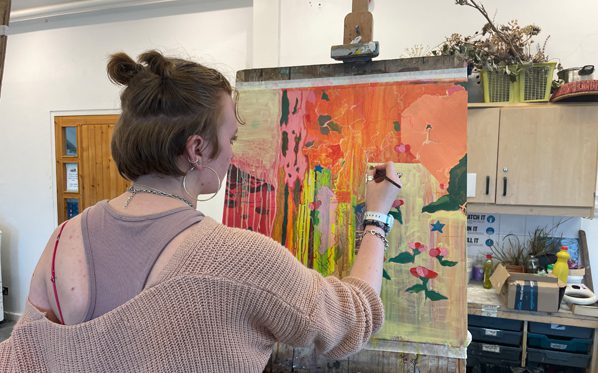 Art Students on display