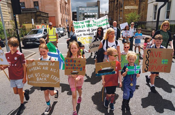 A month of ferry protest